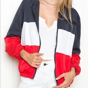 Brandy Melville Color Block Windbreaker
